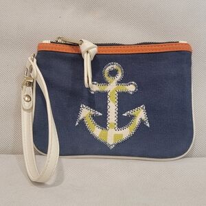 NEW - SPARTINA 449 DAUFUSKIE ISLAND HEYWARD 7" SEASIDE CASE CANVAS WRISTLET